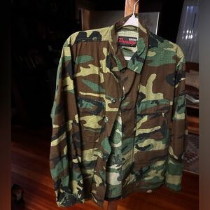 Prestige Tactical Wear camouflage army jacket/shirt sz M